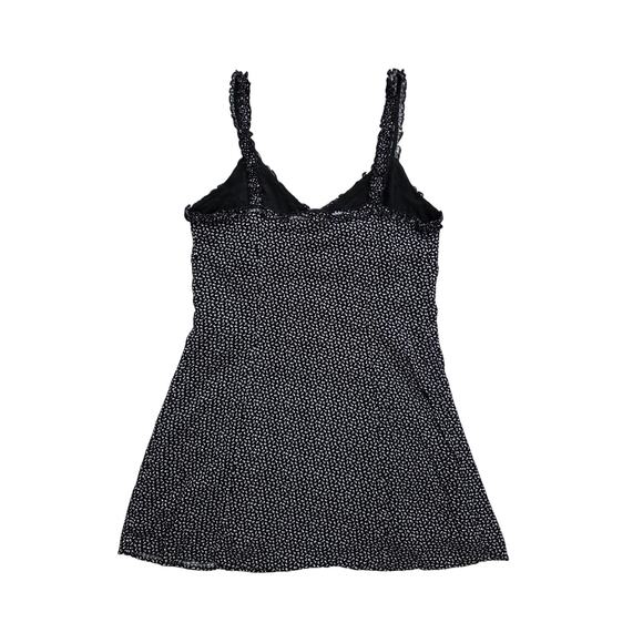 LA HEARTS Black-White Ditsy Floral V-Neck Mini Dress - Picture 2 of 5